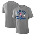 thumbnail image 1 of Men's Fanatics Heather Gray Chicago Cubs Nostalgia Tri-Blend T-Shirt, 1 of 3