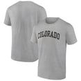 thumbnail image 1 of Men's Fanatics Heather Gray Colorado Buffaloes Basic Arch T-Shirt, 1 of 3