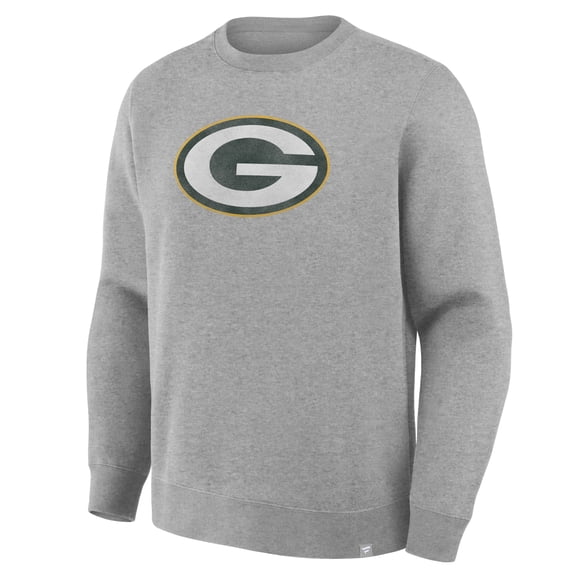 Men's Fanatics Heather Gray Green Bay Packers Legacy Sweatshirt