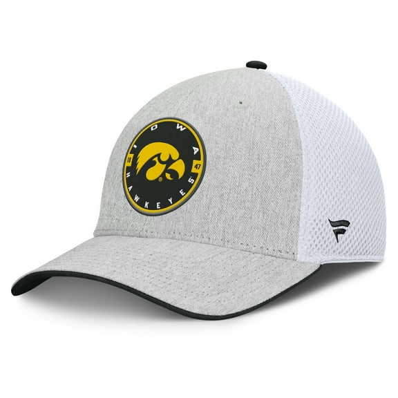 Men's Fanatics Heather Gray Iowa Hawkeyes Trigger Flex Hat