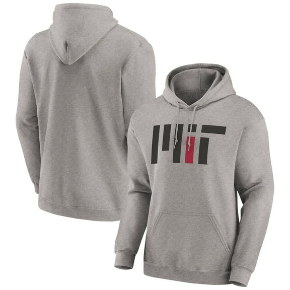 Men's Fanatics  Heather Gray MIT Engineers Fleece Pullover Hoodie