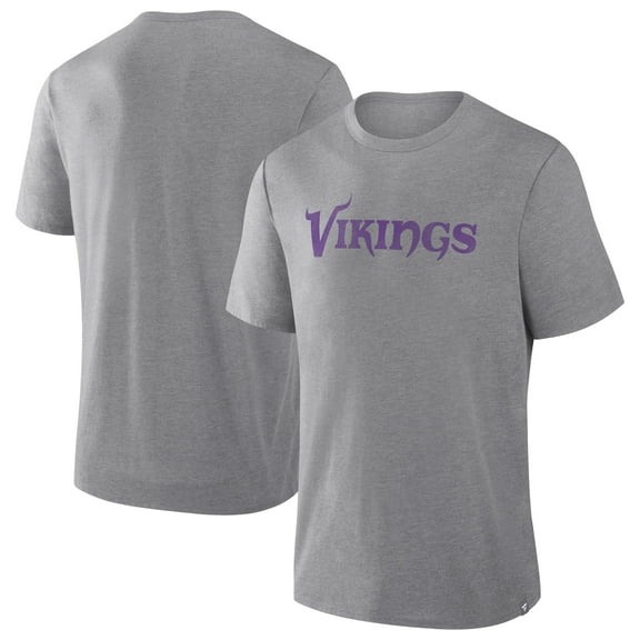 Men's Fanatics Heather Gray Minnesota Vikings Pass Rush Tri-Blend T-Shirt