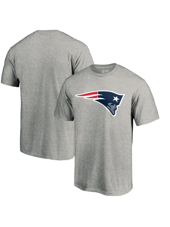 Men's Fanatics Heather Gray New England Patriots Primary Logo T-Shirt