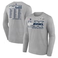 thumbnail image 1 of Men's Fanatics  Heather Gray New England Patriots Super Bowl LX Roster Long Sleeve T-Shirt, 1 of 3
