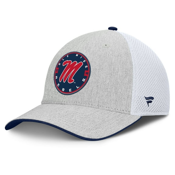 Men's Fanatics Heather Gray Ole Miss Rebels Trigger Flex Hat