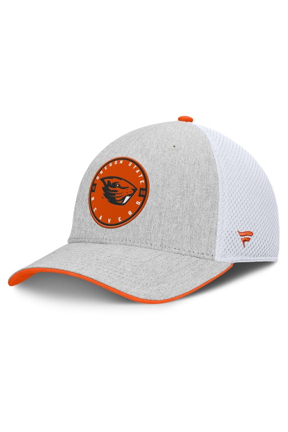 Men's Fanatics  Heather Gray Oregon State Beavers Trigger Flex Hat