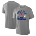 thumbnail image 1 of Men's Fanatics Heather Gray Philadelphia Phillies Nostalgia Tri-Blend T-Shirt, 1 of 3