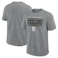 thumbnail image 1 of Men's Fanatics Heather Gray Pittsburgh Steelers Big & Tall Top Notch T-Shirt, 1 of 3