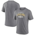 thumbnail image 1 of Men's Fanatics Heather Gray Pittsburgh Steelers Tri-Blend Go Ahead T-Shirt, 1 of 3