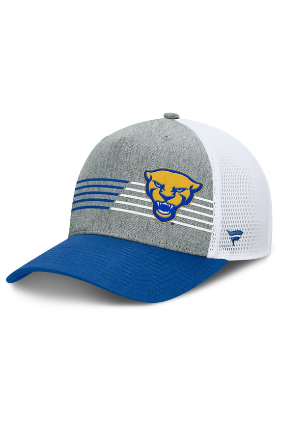 Men's Fanatics Heather Gray/Royal Pitt Panthers Profile Trucker Adjustable Hat
