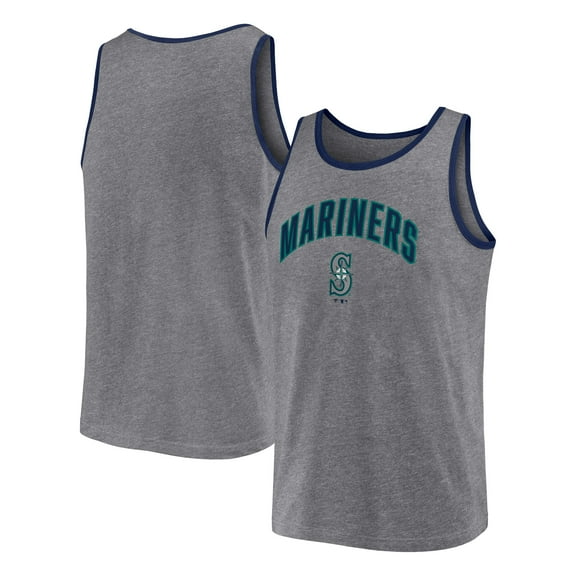 Men's Fanatics  Heather Gray Seattle Mariners Primary Tank Top