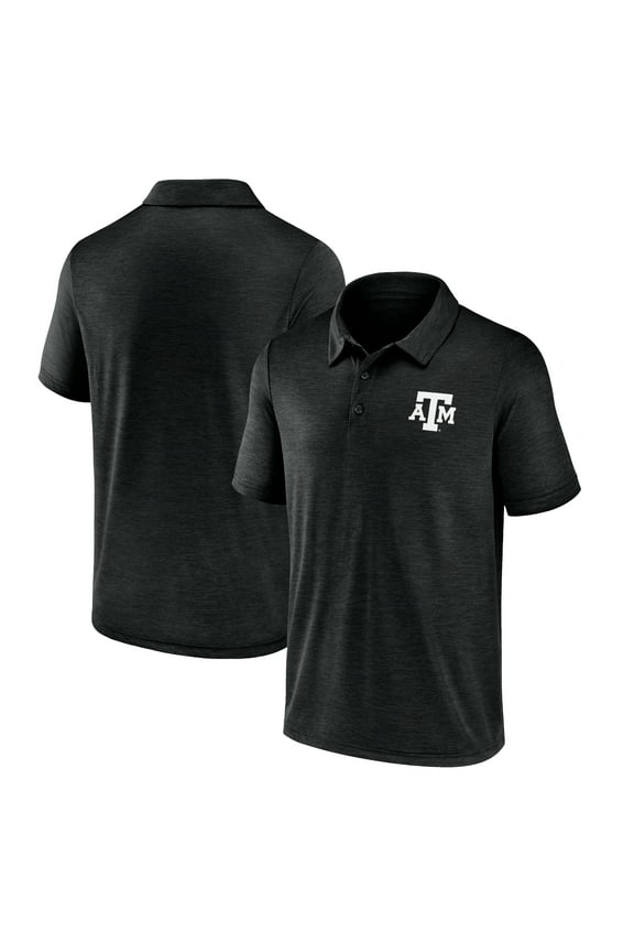 Men's Fanatics Heather Gray Texas A&M Aggies Primary Logo Polo