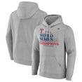 thumbnail image 1 of Men's Fanatics  Heather Gray Texas Rangers 2023 World Series Champions Locker Room Big & Tall Pullover Hoodie, 1 of 3
