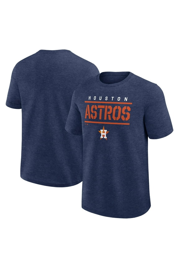 Men's Logo Athletic Heather Navy Houston Astros Top Notch T-Shirt