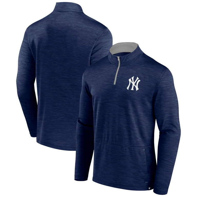 Men's Fanatics Heather Navy New York Yankees Fundamentals Quarter