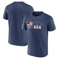 thumbnail image 1 of Men's Fanatics Heather Navy Team USA Country Pride T-Shirt, 1 of 3