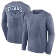 thumbnail image 1 of Men's Fanatics  Heather Navy Tennessee Titans Heritage Snow Wash Long Sleeve T-Shirt, 1 of 3