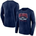 thumbnail image 1 of Men's Fanatics Heather Navy Washington Wizards Front Court Press Snow Wash Long Sleeve T-Shirt, 1 of 3