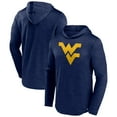 thumbnail image 1 of Men's Fanatics Heather Navy West Virginia Mountaineers Transitional Hoodie T-Shirt, 1 of 3