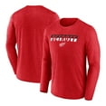 thumbnail image 1 of Men's Fanatics Heather Red Detroit Red Wings Transition Long Sleeve T-Shirt, 1 of 3