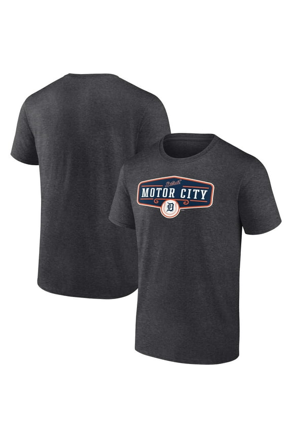 Men's Fanatics Heathered Charcoal Detroit Tigers Engage T-Shirt