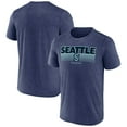 thumbnail image 1 of Men's Fanatics Heathered Deep Sea Blue Seattle Kraken Prodigy Performance T-Shirt, 1 of 3