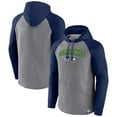 thumbnail image 1 of Men's Fanatics Heathered Gray/College Navy Seattle Seahawks By Design Raglan Pullover Hoodie, 1 of 3