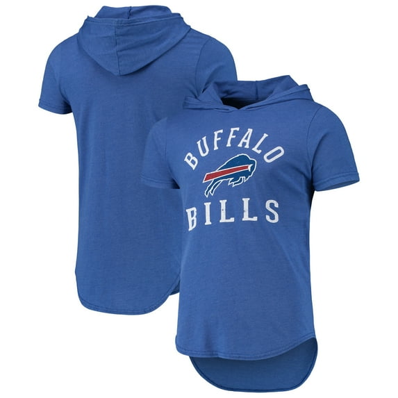 Men's Fanatics Heathered Royal Buffalo Bills Field Goal Tri-Blend Hoodie T-Shirt