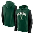 thumbnail image 1 of Men's Fanatics Hunter Green Milwaukee Bucks Scorer Pullover Hoodie, 1 of 3