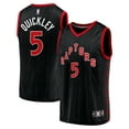 thumbnail image 1 of Men's Fanatics Immanuel Quickley Black Toronto Raptors Fast Break Player Jersey - Statement Edition, 1 of 3