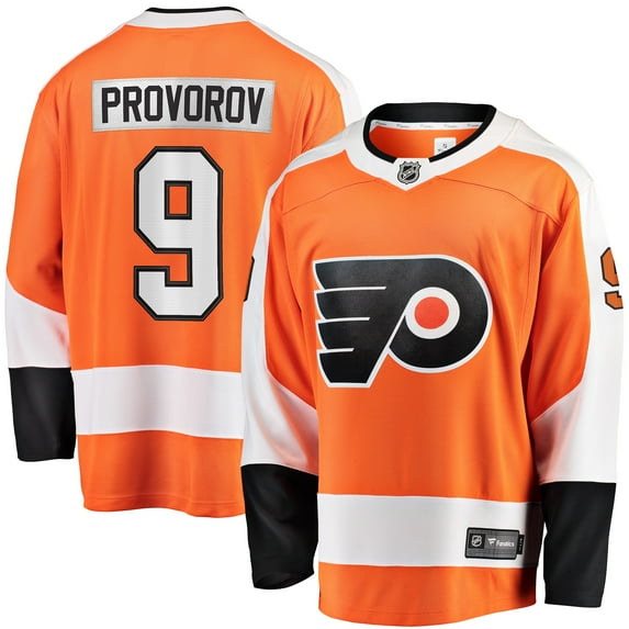 Men's Fanatics Ivan Provorov Orange Philadelphia Flyers Home Breakaway Jersey