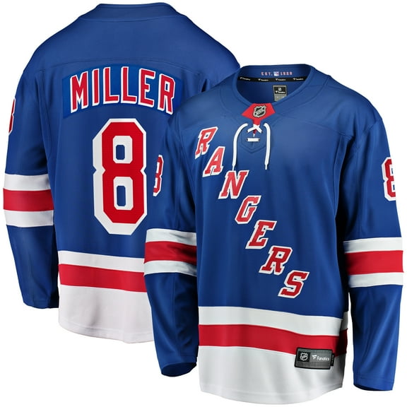Men's Fanatics J.T. Miller Blue New York Rangers Home Breakaway Jersey