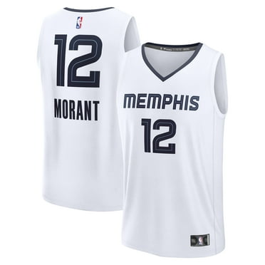 Men's Fanatics Ja Morant White Memphis Grizzlies Fast Break Replica Player Jersey - Association Edition