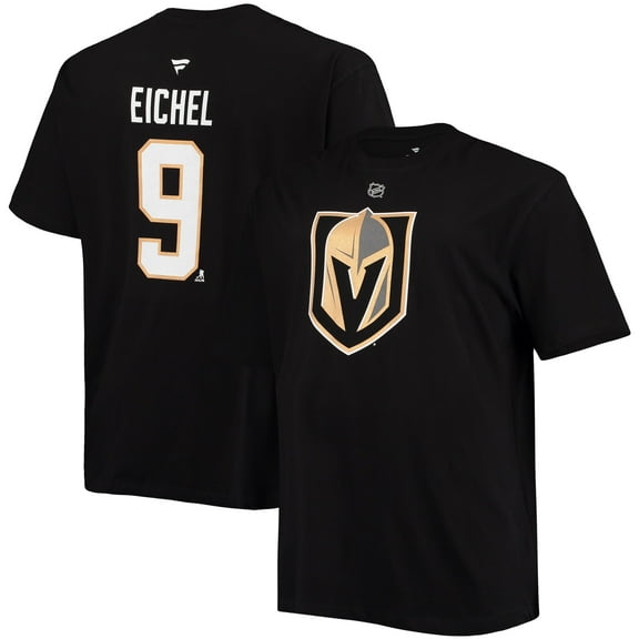 Men's Fanatics Jack Eichel Black Vegas Golden Knights Big & Tall Name & Number T-Shirt