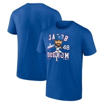 Men's Jacob deGrom Royal Texas Rangers Caricature T-Shirt