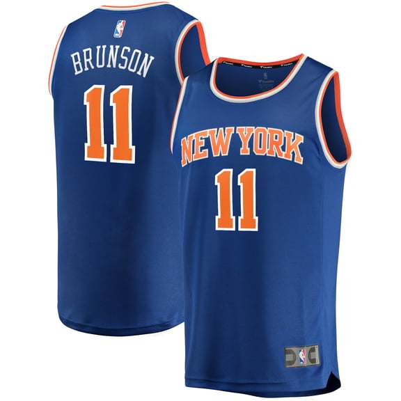Men's Fanatics Jalen Brunson Royal New York Knicks Big & Tall Fast Break Player Jersey - Icon Edition