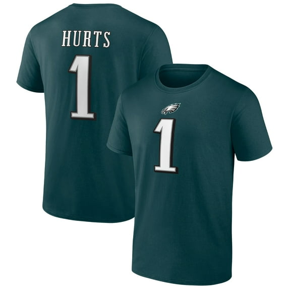 NFL Jalen Hurts Philadelphia Eagles Mens Name & Number Short Sleeve Tee