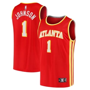 Men's Fanatics Jalen Johnson Red Atlanta Hawks Fast Break Replica Jersey - Icon Edition