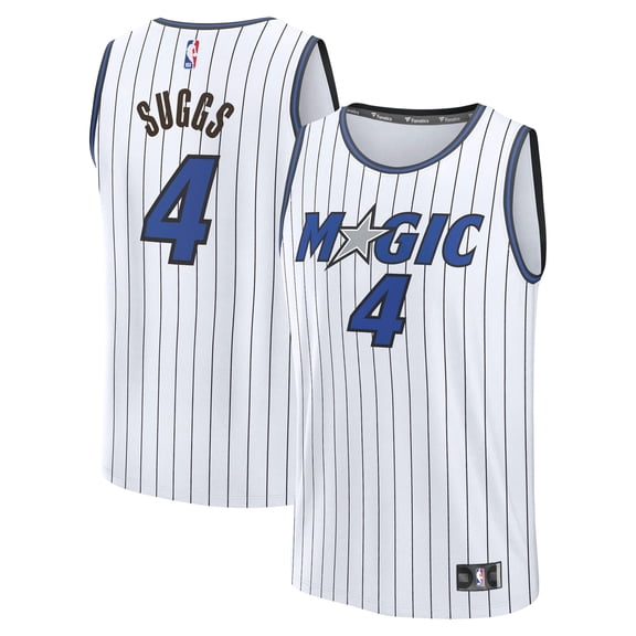 Men's Fanatics Jalen Suggs White Orlando Magic Fast Break Replica Jersey - Association Edition