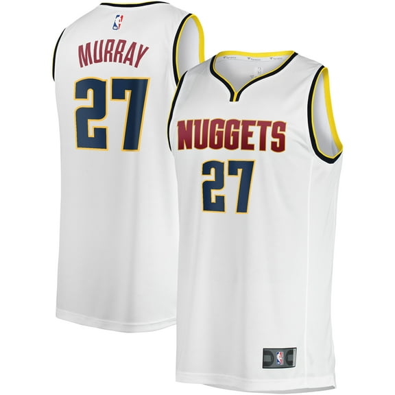 Men's Fanatics Jamal Murray White Denver Nuggets Fast Break Player Jersey - Association Edition