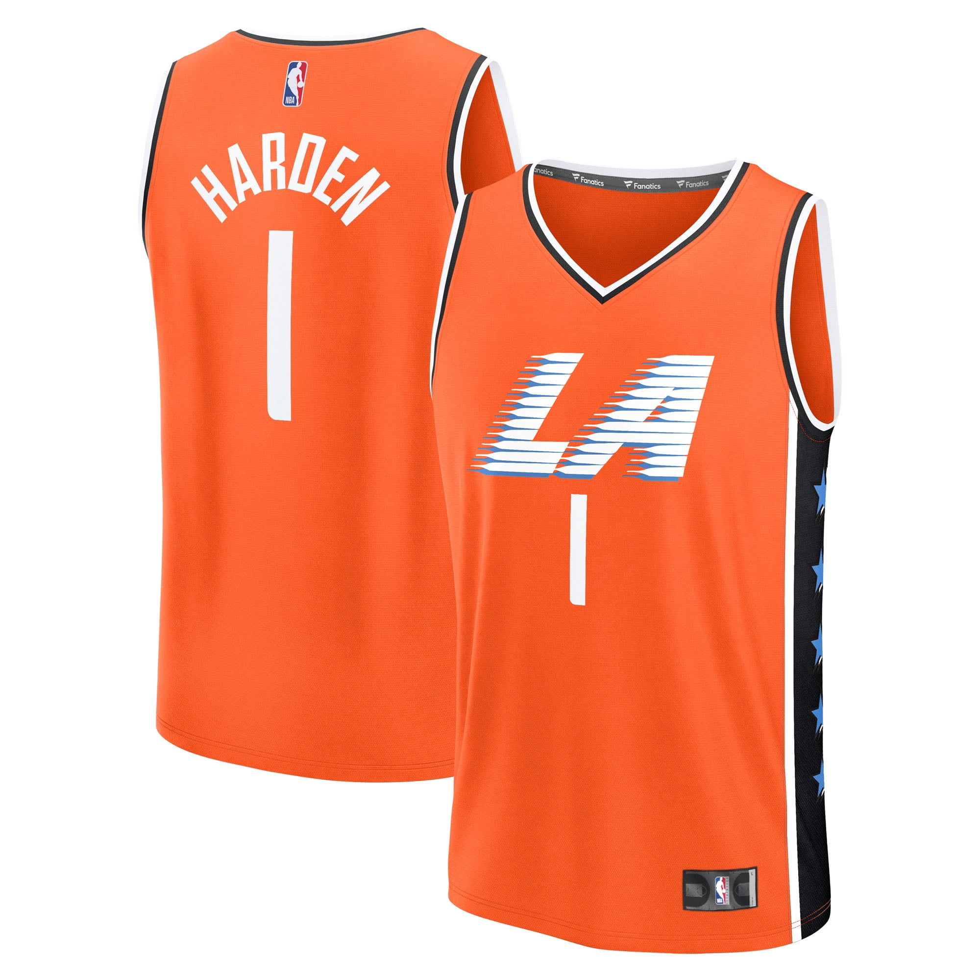 Men's Fanatics James Harden Orange LA Clippers 2025/26 City