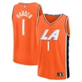 thumbnail image 1 of Men's Fanatics James Harden Orange LA Clippers 2025/26 City Edition Fast Break Jersey, 1 of 3