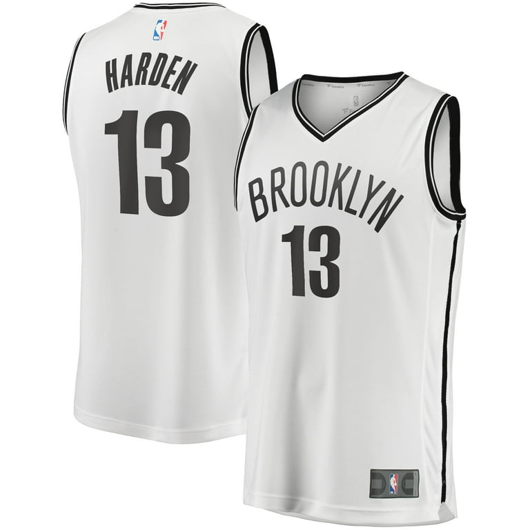 Men's Fanatics James Harden White Brooklyn Nets Fast Break Replica