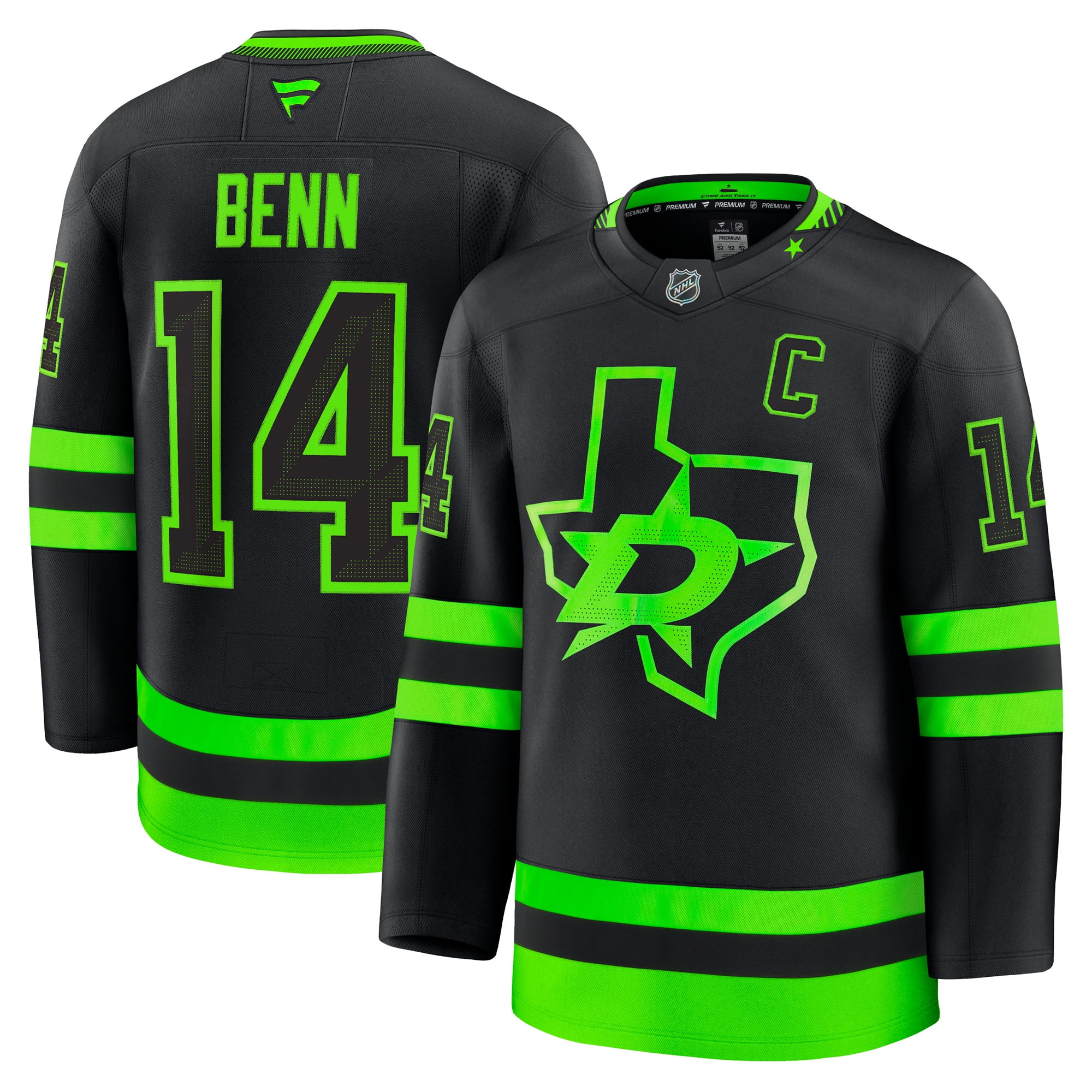 Men's Fanatics Black Dallas Stars Home Practice Jersey