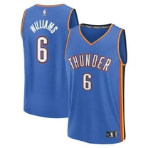 Men's Fanatics Jaylin Williams Blue Oklahoma City Thunder Fast Break Replica Player Jersey - Icon Edition