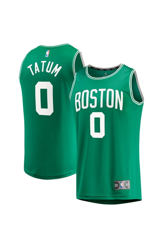 Men's Fanatics Jayson Tatum Kelly Green Boston Celtics Big & Tall Fast Break Player Jersey - Icon Edition