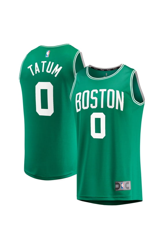 Men's Fanatics Jayson Tatum Kelly Green Boston Celtics Fast Break Replica Jersey - Icon Edition