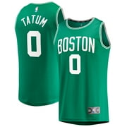 Mens Fanatics Jayson Tatum Kelly Green Boston Celtics Fast Break Replica Jersey - Icon Edition