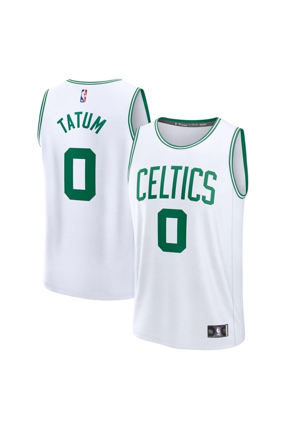 Men's Fanatics Jayson Tatum White Boston Celtics Fast Break Replica Player Jersey - Association Edition