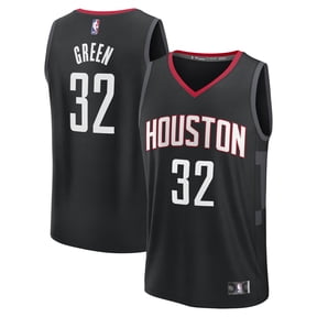Men's Fanatics Jeff Green Black Houston Rockets Fast Break Replica Player Jersey - Statement Edition